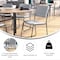 Flash Furniture 500 lb. Capacity High Density Gray Fabric Chair XU-8700-GY-B-30-GG - alternate 6
